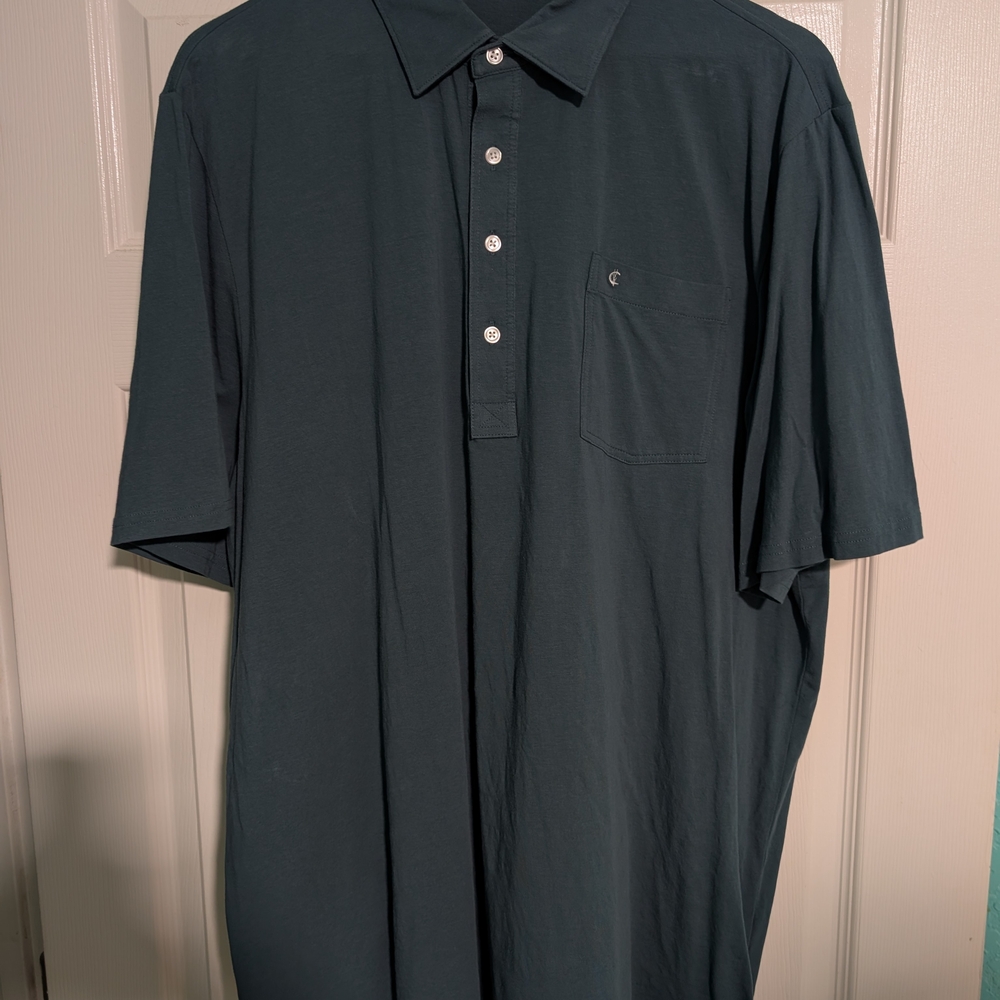 Criquet Men's Polo Shirt in Deep Green